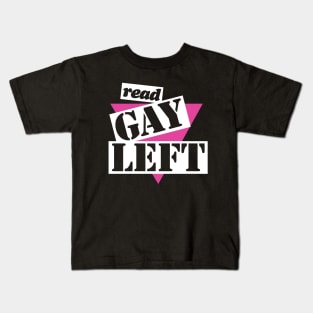 Gay Left Vintage UK Leftist LGBT Retro Kids T-Shirt